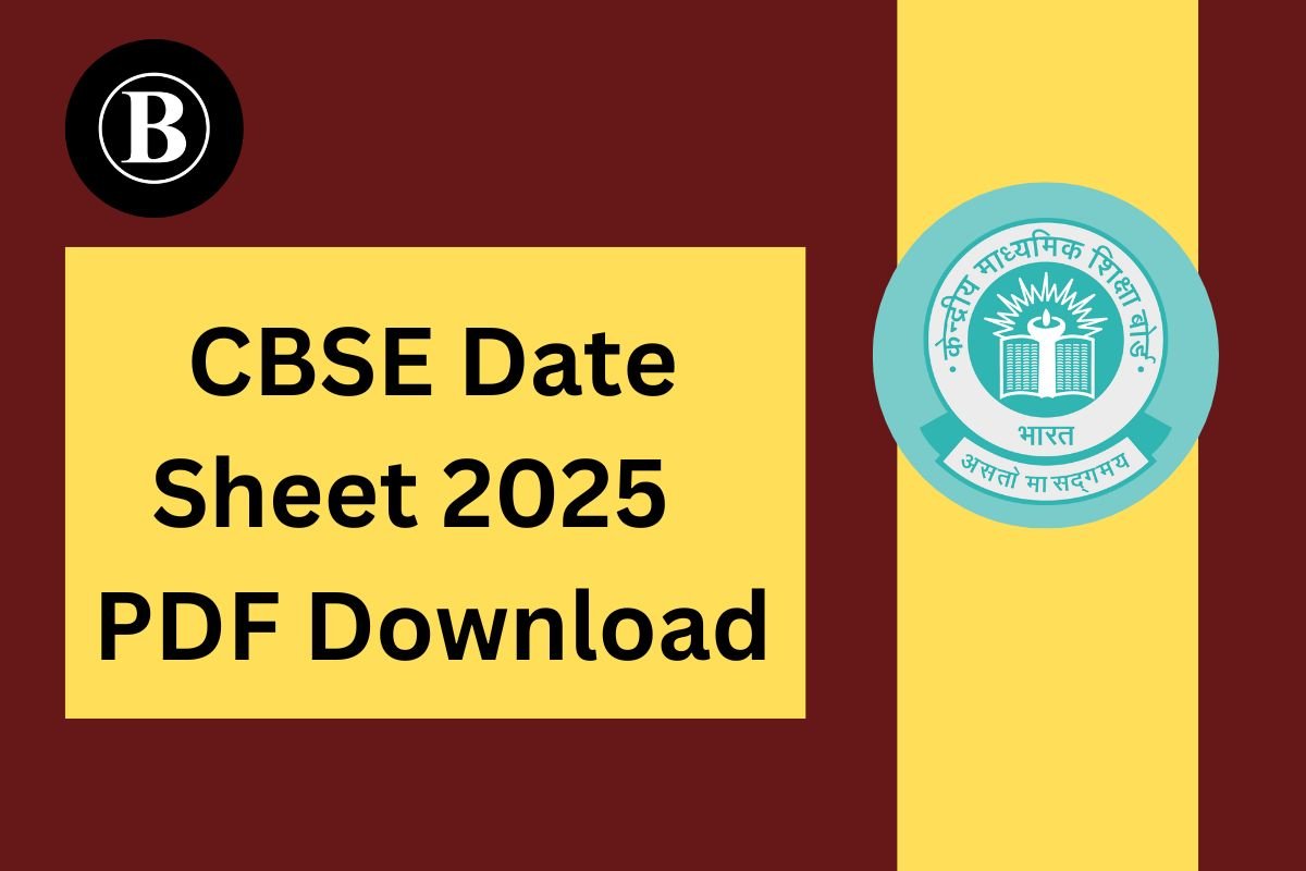 CBSE Date Sheet 2025