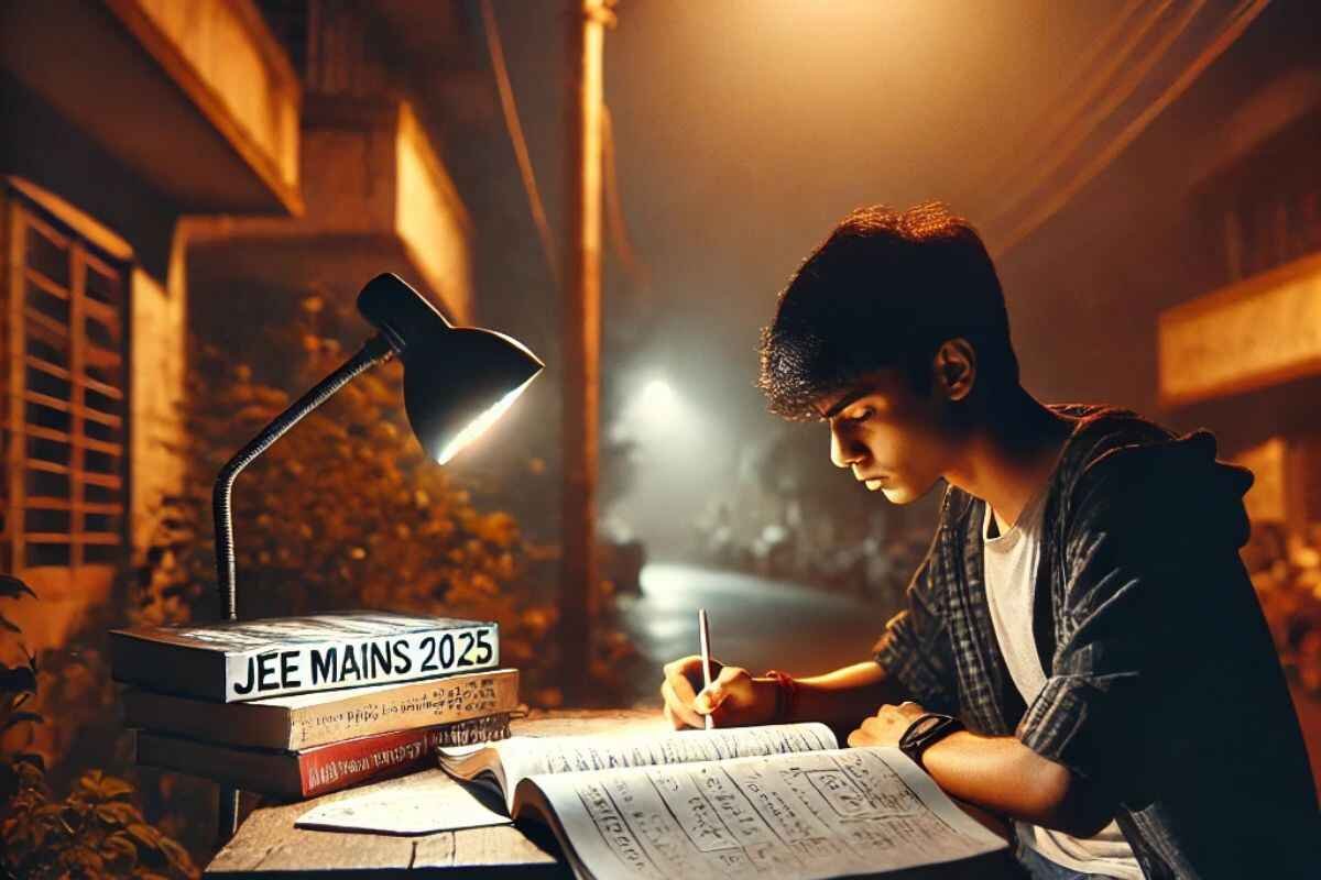 Student Preparing For JEE Mains 2025