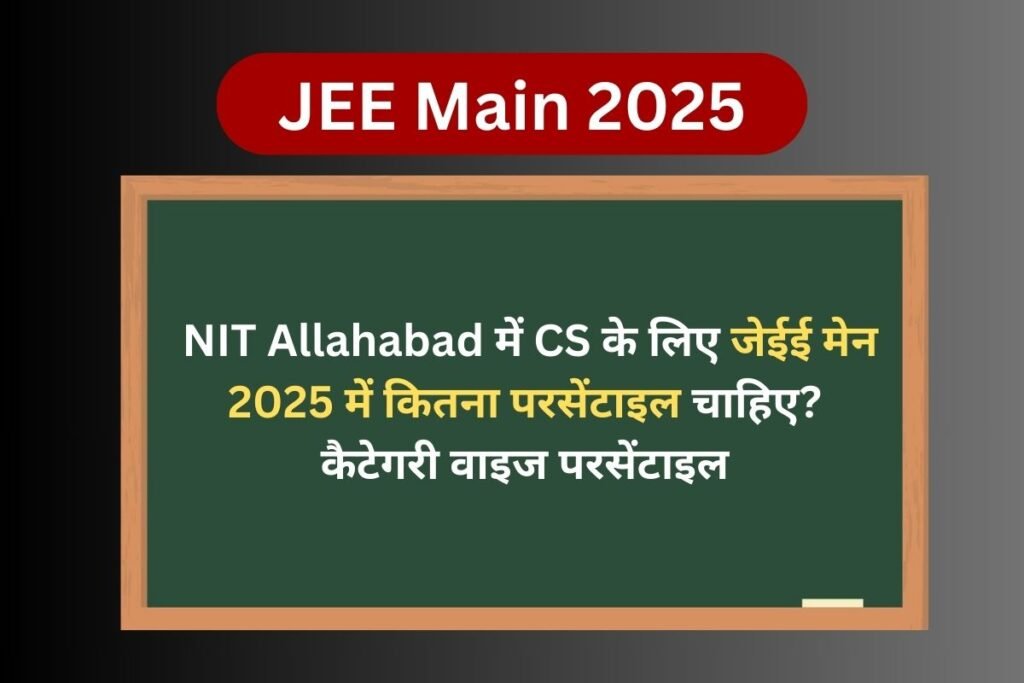 NIT Allahabad cse cut off 2025