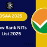 Low Rank NITs List