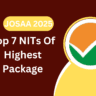 Top 7 NITs Of Highest Package