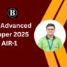 JEE Advanced Topper 2025 Rajit Gupta AIR 1