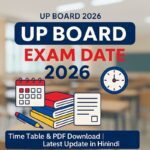 UP Board Exam Date 2026 Class 12
