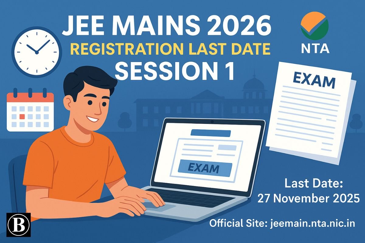 JEE Mains 2026 Registration Last Date Session 1